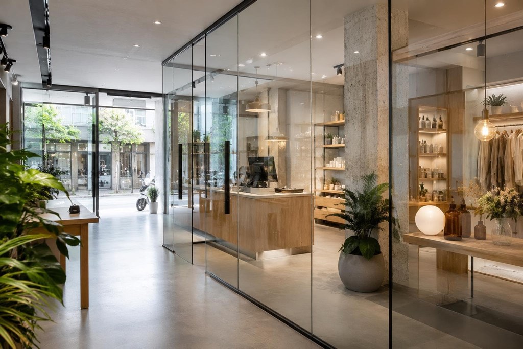 7 beneficios de usar vidrio en la reforma de tu local comercial